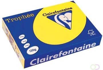 Clairefontaine Trophée Intens gekleurd papier A4 120 g 250 vel zonnegeel